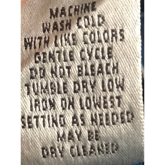 CHICOS Size 2 Blue Pattern Blouse - Picture 6 of 6